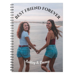 Best Friends Forever Custom Foto und Name Notizblock