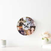 Best Friends Forever Custom Foto Wall Clock - 4pic Runde Wanduhr (Zuhause)