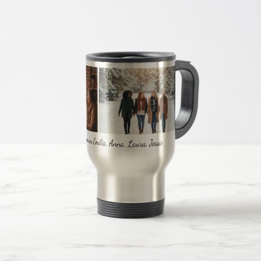 Best Friends Forever Custom Photo Personalized Cof Reisebecher (VorderseiteRechts)