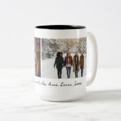 Best Friends Forever Custom Photo Personalized Cof Zweifarbige Tasse (VorderseiteRechts)