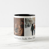 Best Friends Forever Custom Photo Personalized Cof Zweifarbige Tasse (Mittel)