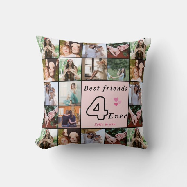 Best Friends Forever Custom Pillow – Cozy Gift Kissen (Vorderseite)
