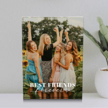 Best Friends Forever Custom White Script Foto