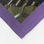 BEST FRIENDS FOREVER Foto Collage Lila Ombre Fleecedecke (Ecke)