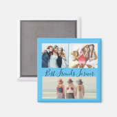 "Best Friends Forever Foto Collage Magnet (Vorderseite/Rückseite)