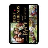 Best Friends Forever Foto Collage personalisiert Magnet (Vertikal)