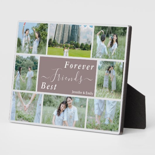 Best Friends Forever Foto Collage Plaque Fotoplatte (Seite)