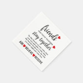 Best Friends Forever Friendship Day Serviette (Ecke)