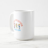 BEST FRIENDS FOREVER, FRIENDSHIP, FRIEND DAY KAFFEETASSE (Vorderseite Links)