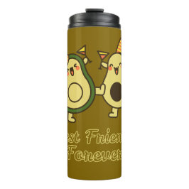 BEST FRIENDS FOREVER, FUNNY, AVOCADO, FRIENDS DAY THERMOSBECHER