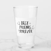 "BEST FRIENDS FOREVER" GLAS (Vorderseite)