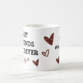 Best Friends Forever Glitzer Herausgeber Kaffeetasse (Mittel)
