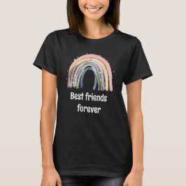 Best friends forever gold rainbow stars T-Shirt