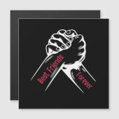 BEST FRIENDS FOREVER, MATCHING MY FRIENDS MAGNETEINLADUNG (Vorne/Hinten)