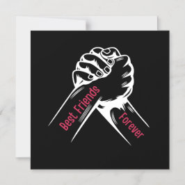 BEST FRIENDS FOREVER, MATCHING MY FRIENDS MAGNETEINLADUNG