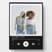 Best Friends Forever Music Player Foto Keepsake Fotoplatte (Vorderseite)