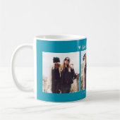 Best Friends Forever Photo Multi Photo Aqua Peach Kaffeetasse (Links)