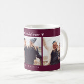 Best Friends Forever Photo Multi Photo Cranberry Kaffeetasse (VorderseiteRechts)
