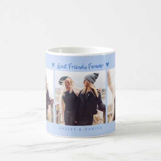 Best Friends Forever Photo Multi Photo Icy Blue Kaffeetasse (Mittel)