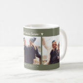 Best Friends Forever Photo Multi Photo Sage Green Kaffeetasse (VorderseiteRechts)