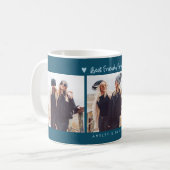 Best Friends Forever Photo Multi Photo Teal Kaffeetasse (Vorderseite Links)