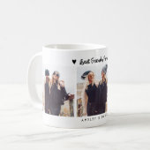 Best Friends Forever Photo Multi Photo White Kaffeetasse (Vorderseite Links)