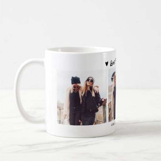 Best Friends Forever Photo Multi Photo White Kaffeetasse (Links)
