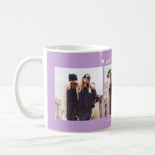 Best Friends Forever Photo Multi Photo Wisteria Kaffeetasse (Links)