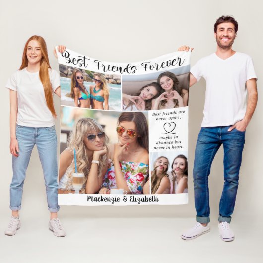 Best Friends Forever Quote Script Personalisiert Fleecedecke (Beispiel)