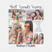 Best Friends Forever Quote Script Personalisiert Fleecedecke (Vorderseite)