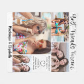 Best Friends Forever Quote Script Personalisiert Fleecedecke (Vorderseite (Horizontal))