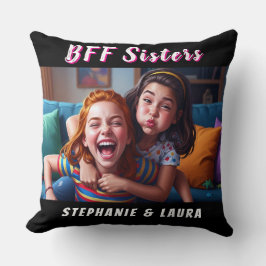 Best Friends Forever Sisters Funny Kissen