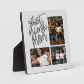 Best Friends Forever Skript 3 Fotos Grau Fotoplatte (Vorderseite)