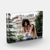 Best Friends Forever White Script Overlay Custom Fotoblock (Links)