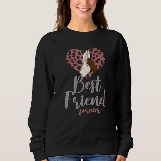 Best Friends Forever Women Human Doggy Love BFF Sweatshirt (Vorderseite)