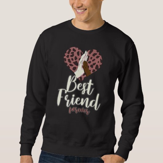 Best Friends Forever  Women Human Doggy Love BFF   Sweatshirt (Vorderseite)