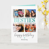 Best Friends Foto Collage Geburtstag Karte (Gelbe Blume)