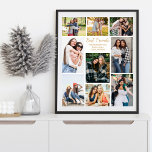 Best Friends Foto Collage Niedlich Personalisiert Poster<br><div class="desc">Chic personalisierbares Foto Collage Poster Ihrer besten Freunde in der High School oder Uni. Fügen Sie 9 Ihrer Lieblings-Freund-Fotos hinzu und bestellen Sie diese Sonderkarten als Geburtstagsgeschenk der Freundschaft. Nichts sagt Freunden ewig wie ein niedlicher personalisierter Fotodruck für Ihr Studentenzimmer oder Schlafzimmer.</div>