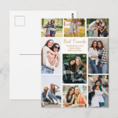 Best Friends Foto Collage Niedlich Personalisiert Postkarte (Vorne/Hinten)