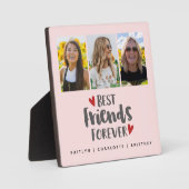 Best Friends Foto Collage Plaque Fotoplatte (Vorderseite)