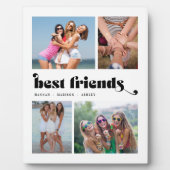 Best Friends Foto Collage Retro Fotoplatte (Vorderseite)