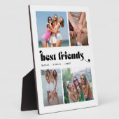 Best Friends Foto Collage Retro Fotoplatte (Seite)