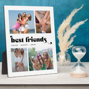 Best Friends Foto Collage Retro Fotoplatte