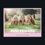 Best Friends Foto Custom Postkarte<br><div class="desc">Best Friends Geburtstag Foto Postcard.</div>