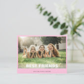 Best Friends Foto Custom Postkarte (Stehend Vorderseite)