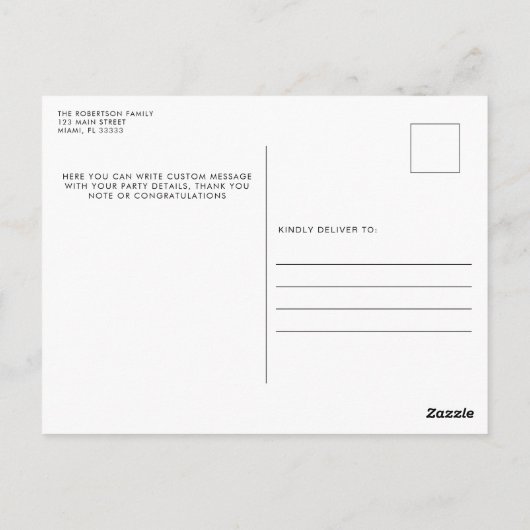 Best Friends Foto Custom Postkarte (Rückseite)