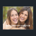 Best Friends Foto Geburtstagskarte Postkarte<br><div class="desc">Die besten Freunde Foto Geburtstagskarte. Ersetzen Sie das Foto durch Ihr eigenes und ändern Sie den Namen.</div>