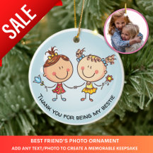 Best Friends Foto Geschenk FOTO Weihnachtsdekorati