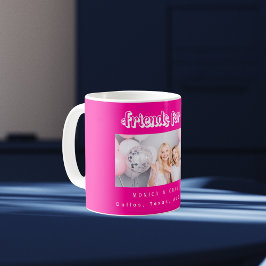 Best Friends Foto heißt heiß rosa Kaffeetasse