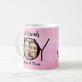 Best Friends Foto Pink Kaffeetasse (Vorderseite Links)